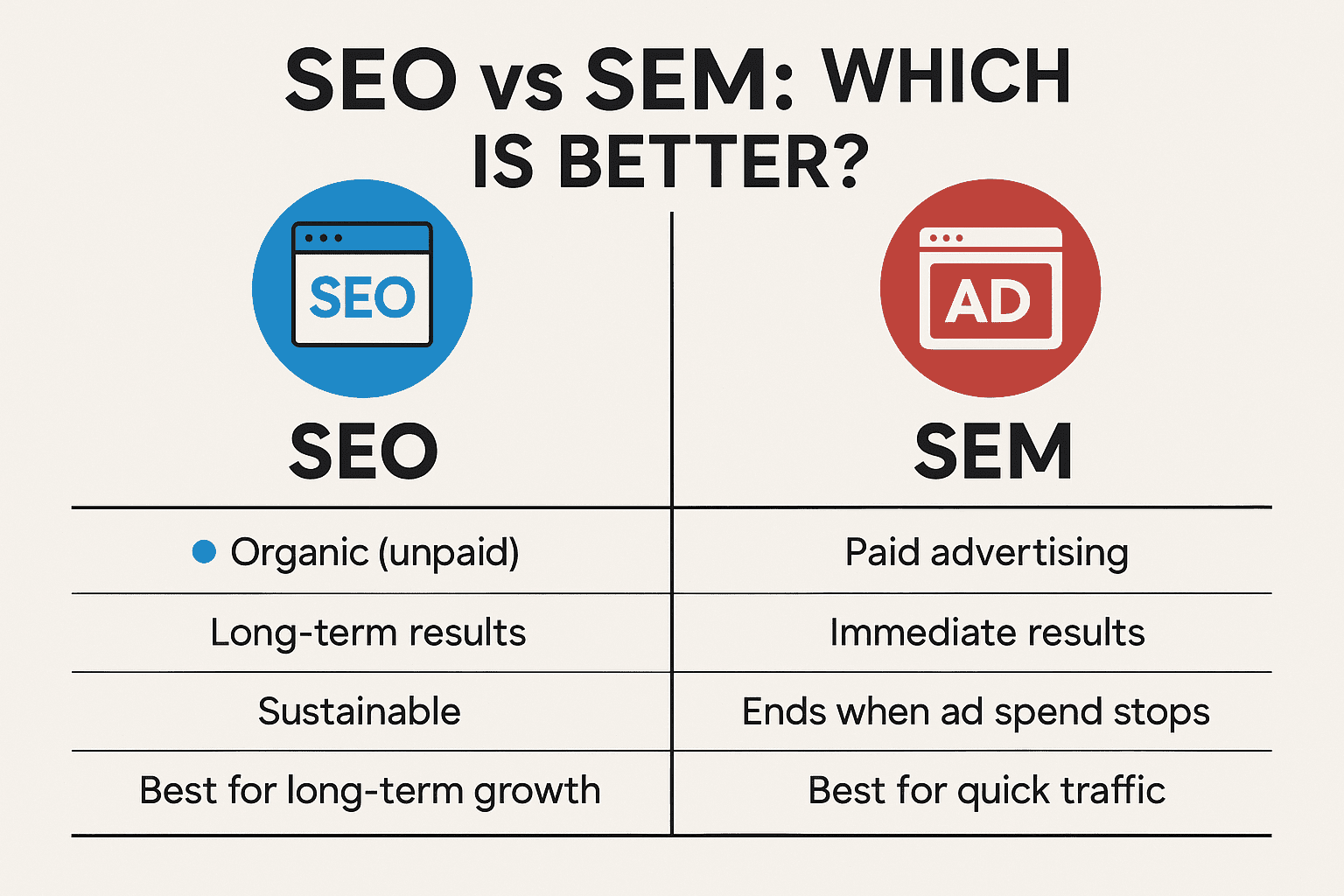 SEO vs SEM