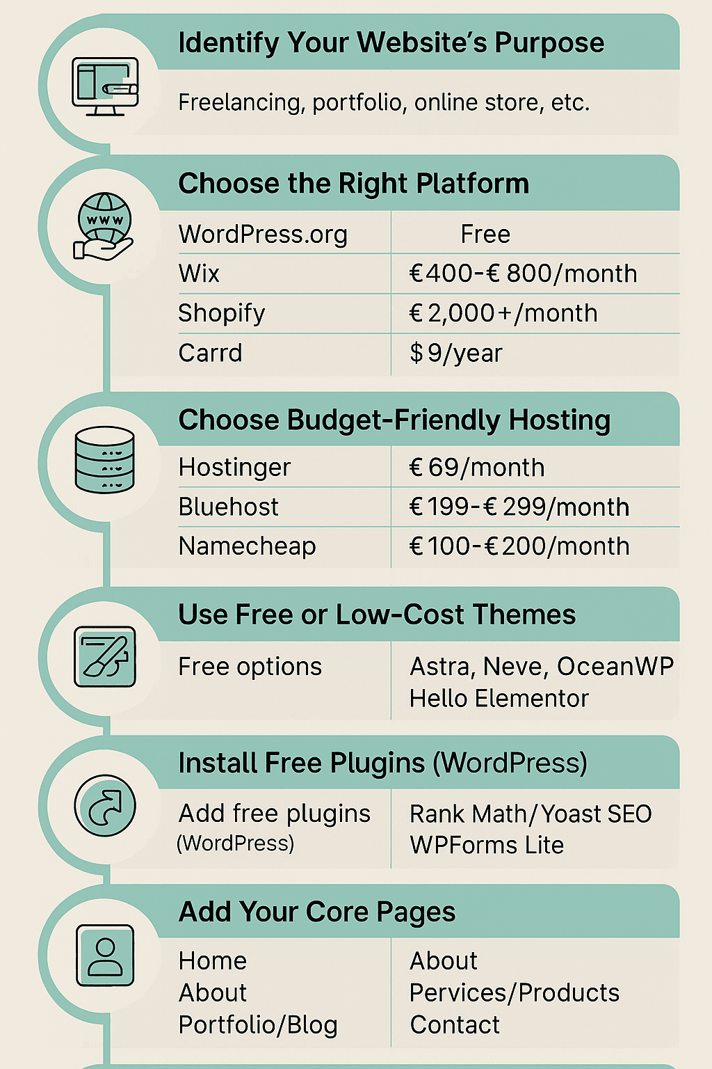 Best 5 Platform to website design at Low Cost